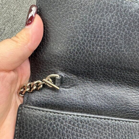 GUCCI Interlocking Black Leather Shoulder Bag 318-012725 - Picture 14 of 16